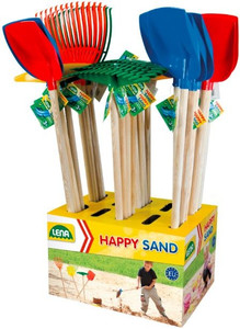 Lena Garden Tools for Children 60cm Display 24pcs, assorted colours, 3+