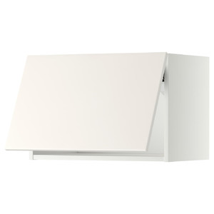 METOD Wall cabinet horizontal, white/Veddinge white, 60x40 cm
