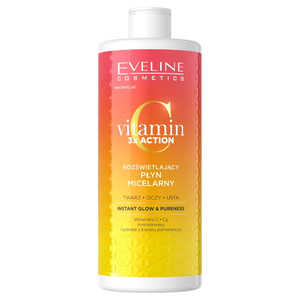 EVELINE Vitamin C 3xAction Illuminating Micellar Water Instant Glow & Pureness 500ml