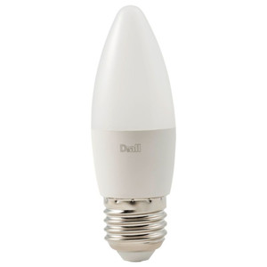 Diall LED Bulb C35 E27 5W 470lm, DIM, frosted, warm white