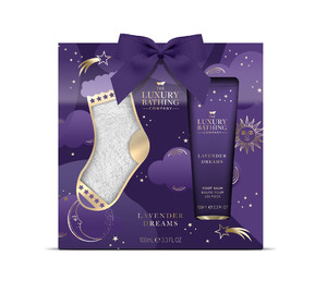 THE LUXURY BATHING COMPANY Lavender Dreams (Feet Lotion 100ml + A Pair Of Socks)