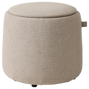 JÄRRESTAD Pouffe, with storage/Tonerud dark beige