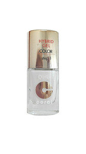 Delia Cosmetics Coral Hybrid Gel Nail Polish No. 25 white 11ml