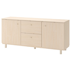 ERSNÄS Sideboard, birch effect, 180x41x79 cm