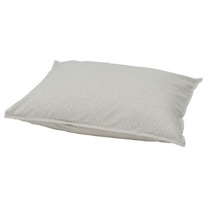 BERGPALM Pillowcase, grey/striped, 50x60 cm