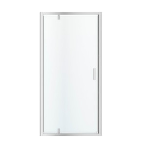 GoodHome Pivot Shower Door Beloya 100 cm, chrome/transparent