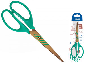 Milan Office Scissors Copper 17cm, green