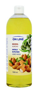 On Line Transparent Hand Wash Almond - Refill 1000ml