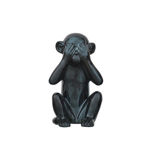 Decorative Figure Monkey Size L, black