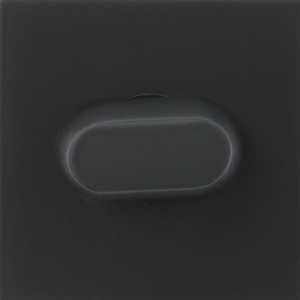 Door Escutcheon Verso Qubik, black