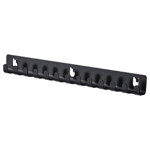 SKÅDIS Hook rack, black