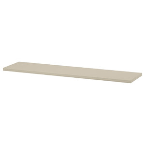 BERGSHULT Shelf, grey-beige, 120x30 cm