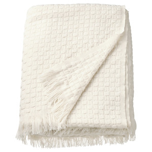 HORNMAL Throw, off-white, 130x170 cm