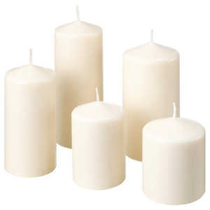 FENOMEN Unscented block candle, set of 5