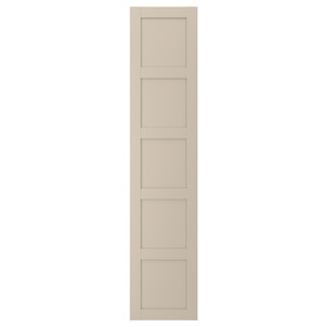 BERGSBO Door with hinges, beige, 50x229 cm