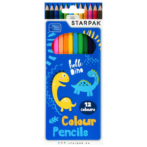 Starpak Colour Pencils Dino 12 Colours