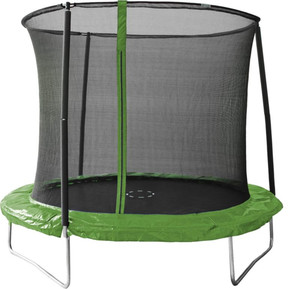 Trampoline 244x205 cm 6+, green