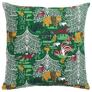 VINTERFINT Cushion cover, green, 50x50 cm