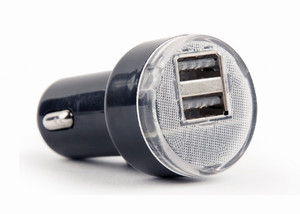 Gembird Car Charger 2-port USB 2.1A 5V, black