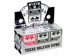 Texas Hold'em Playing Cards 1 Deck, silver, 10+