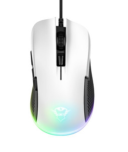 Trust Optical Wired Gaming Mouse GXT 922W YBAR RGB, white/black