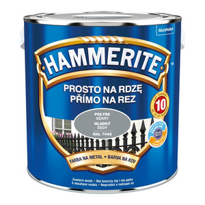 Hammerite Direct To Rust Metal Paint 2.5l, gloss grey