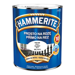 Hammerite Direct To Rust Metal Paint 0.7l, gloss white