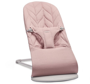 BABYBJÖRN Bouncer BLISS Woven - Dusty Pink, Petal Quilt, 0-2y