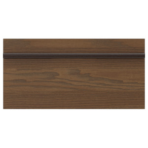 STENSTA Drawer front, dark brown ash veneer, 40x20 cm