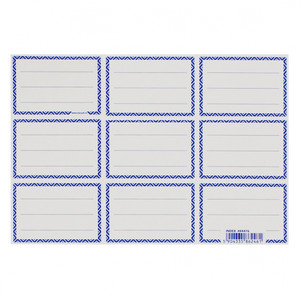 Starpak Label Stickers for Notebooks 9 Sheets 25-pack