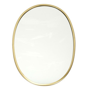 Mirror Arcilla, oval, gold