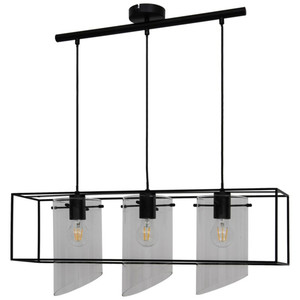 GoodHome Pendant Lamp Daluiz E27, black