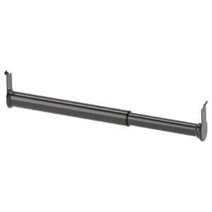 BOAXEL Adjustable clothes rail, anthracite, 20-30 cm