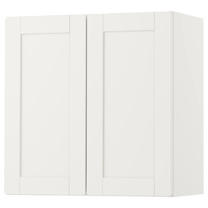 SMÅSTAD Wall cabinet, white with frame, with 1 shelf, 60x30x60 cm