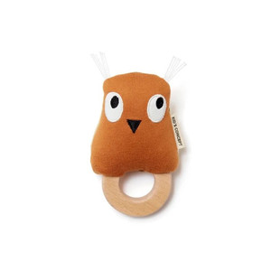 Kid's Concept EDVIN Rattle Owl, rust, 0+