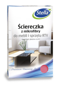 Stella Microfibre Cloth for Furniture/TV Excellent for Dust Removal 1pc, assorted colours