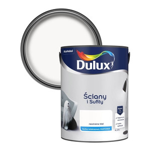 Dulux Walls & Ceiling Matt Latex Paint 5L, neutral white