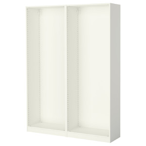 PAX 2 wardrobe frames, white, 150x35x201 cm