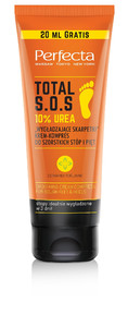 Perfecta Total S.O.S. Smoothing Cream Compress for Rough Feet & Heels 10% Urea Smoothing Socks 120ml