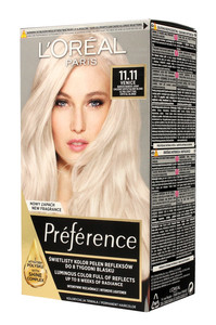 L'Oréal Hair Dye Recital Préférence 11.11 Very Very Bright Cool Crystal Blond