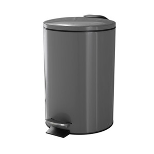 GoodHome Bathroom Waste Bin Koros 3 l, anthracite