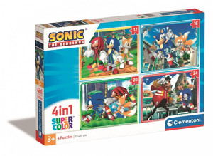 Clementoni Children's Puzzle Sonic 4in1 3+