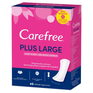 Carefree Plus Large Panty Liners Light Scent 46pack