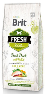 Brit Dog Food Fresh Dog Adult Active Duck & Millet 12kg