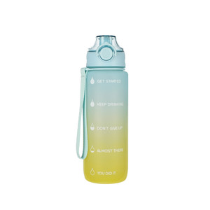 Water Bottle 750ml, green-blue