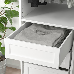 KOMPLEMENT Drawer with framed front, white, 50x58 cm