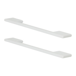 GoodHome Cabinet Handle Cacao, hole spacing 16 cm, matt white, 2 pack