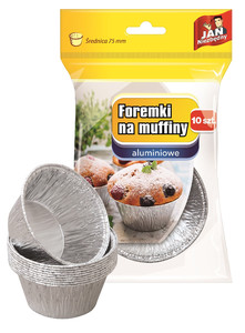 Sarantis Aluminium Muffin Molds 75mm 10pcs