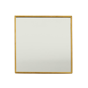 Decorative Mirror Tray 10cm, square, gold