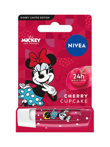 NIVEA Disney Lipstick Cherry Cupcake Minnie Mouse 4.8g